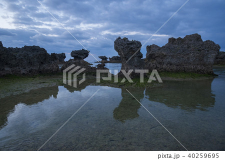 沖永良部島 ウジジ浜 奇岩 沖永良部島 ウジジ浜 奇岩 40259695