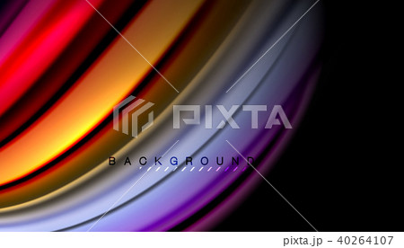 Abstract wave lines fluid color stripes 40264107