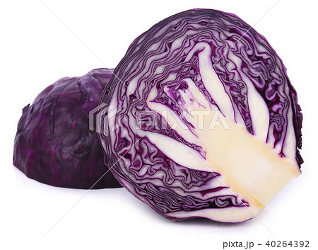 Purple cabbage isolated on white background Purple cabbage isolated on white background 40264392