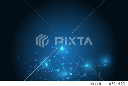 Abstract background connecting innovation dots and Abstract background connecting innovation dots and 40264496
