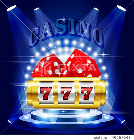 Big win or jackpot - 777 on slot machine, casino 40267643