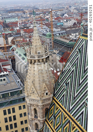View of Vienna over Saint Stephen Cathedral roof View of Vienna over Saint Stephen Cathedral roof 40269291