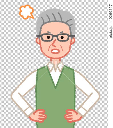 Angry senior man Angry senior man 40269327