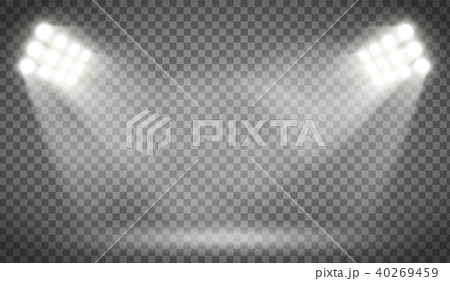 Searchlight illuminates the blank backdrop 40269459