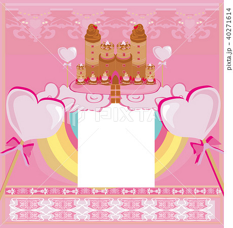 Castle with candy - sweet card Castle with candy - sweet card 40271614