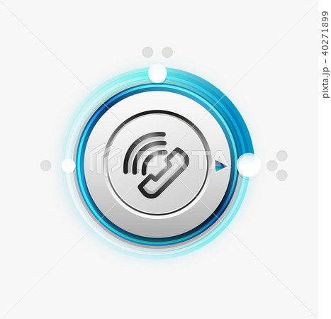Phone button, call support idea, vector illustration Phone button, call support idea, vector illustration 40271899