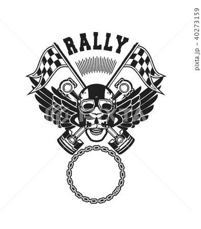 Biker Skull Emblem 40273159