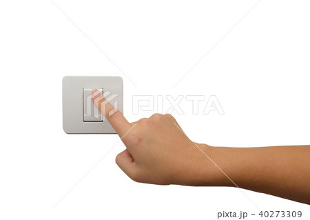 Isolated hand press turn on/off electrical switch 40273309