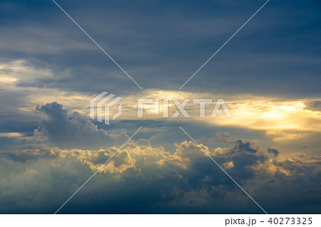 Sun rays bursting through the clouds. Sun rays bursting through the clouds. 40273325
