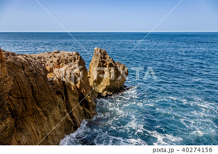 At the entrance to Neptune's cave, Sardinia 40274156