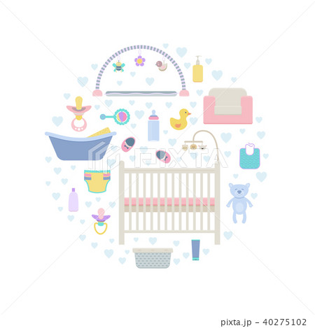 Vector elements for baby set 40275102