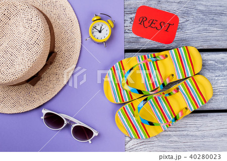 Female outfit for beach resort. Female outfit for beach resort. 40280023