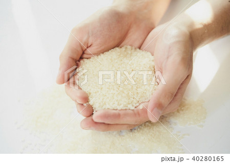 米 収穫 精米 農家 40280165