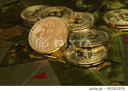 Bitcoin 金貨 仮想通貨 紙吹雪 Bitcoin 金貨 仮想通貨 紙吹雪 40281059