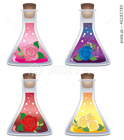 バラの媚薬のイラスト素材