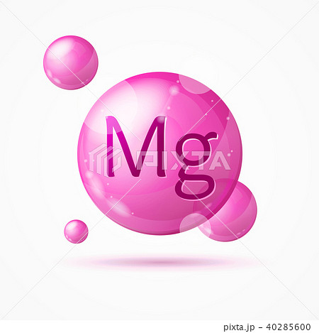 Realistic Detailed 3d Magnesium Background Card. Vector 40285600