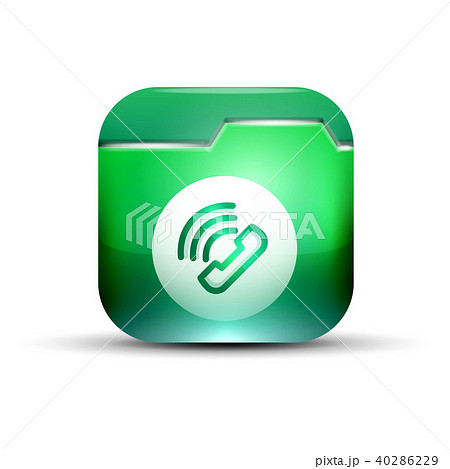 Phone button, call support idea, vector illustration 40286229
