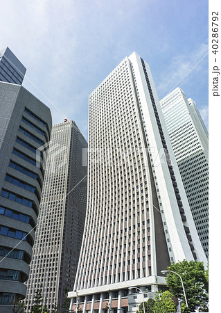 東京 西新宿 超高層ビル群の写真素材