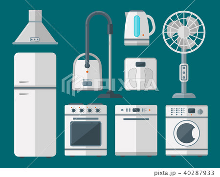 Kitchen Electric Appliances Big Illustrations Set - Stock Illustration  [34936882] - PIXTA