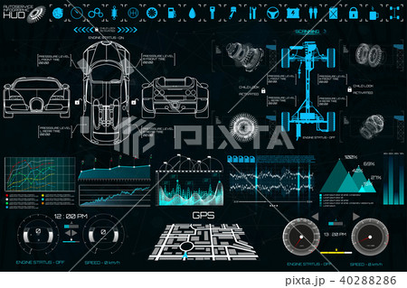 Car service in the style of HUD 40288286