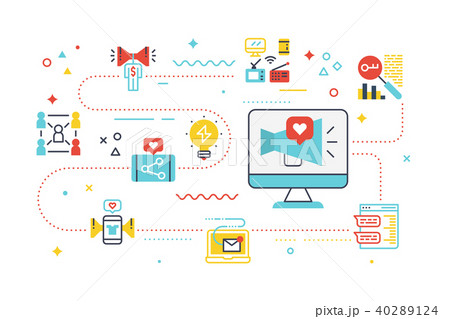Social Media Marketing Illustration 40289124