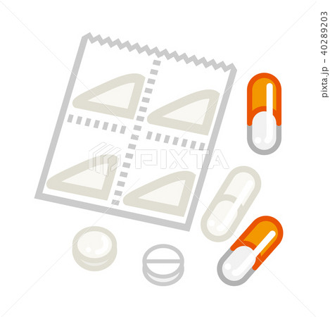 内服薬 セット アイコンのイラスト素材 4023