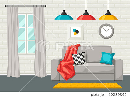 Interior living room. Furniture and home decor. Interior living room. Furniture and home decor. 40289342
