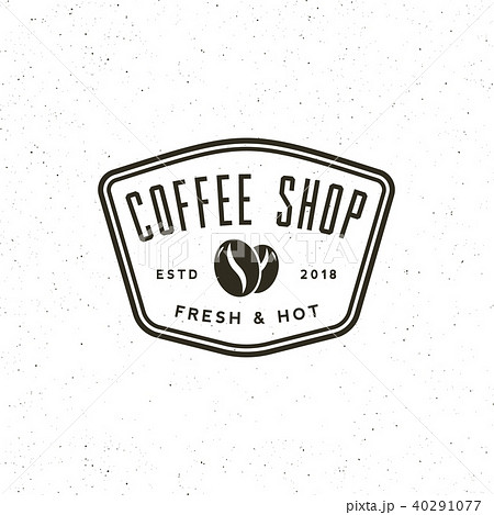 modern vintage coffee shop label. vector illustration modern vintage coffee shop label. vector illustration 40291077