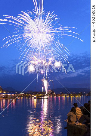 【大分県日田市】日田川開き観光祭の花火 【大分県日田市】日田川開き観光祭の花火 40293616