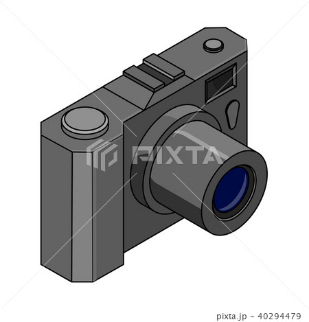 Camera. Isometric colored drawingのイラスト素材 [40294479] - PIXTA