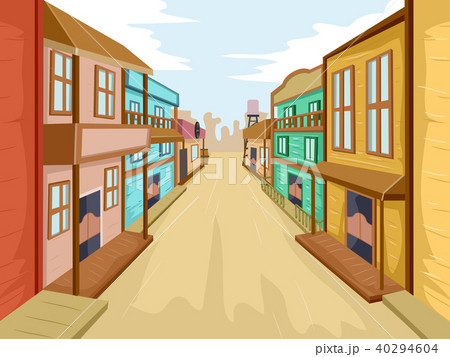 Old West Town Illustration Old West Town Illustration 40294604