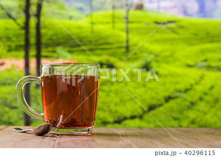Tea in a glass cup 40296115