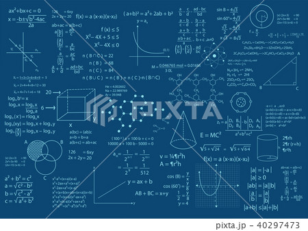 math formula backgroundのイラスト素材 [40297473] - PIXTA