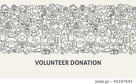 Volunteer Donation Banner Concept Volunteer Donation Banner Concept 40297695