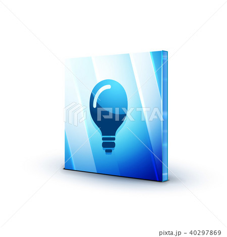 Light bulb, new idea concept web button 40297869