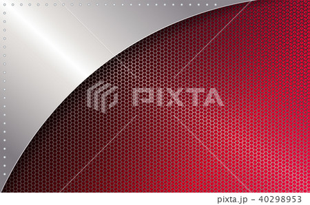 Geometric red mesh background with a frame of...のイラスト素材 [40298953] - PIXTA