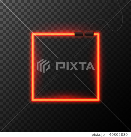 Glowing Neon effect. Shining abstract square or polyhedron. Night club or bar concept on dark Glowing Neon effect. Shining abstract square or polyhedron. Night club or bar concept on dark 40302880
