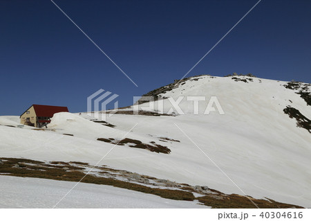 残雪期の木曽駒ヶ岳の乗越浄土 ( 2018年4月29日 ) 40304616