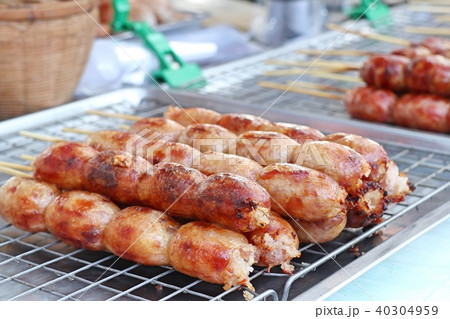 sausages at street food 40304959