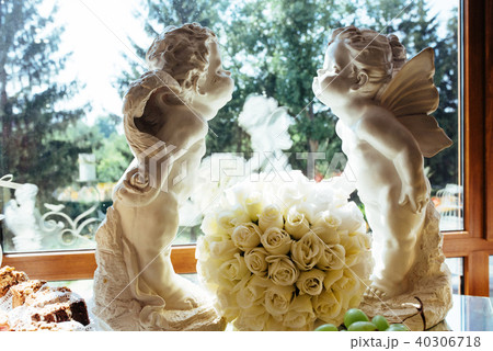 Good exquisite buffet table at a solemn event 40306718