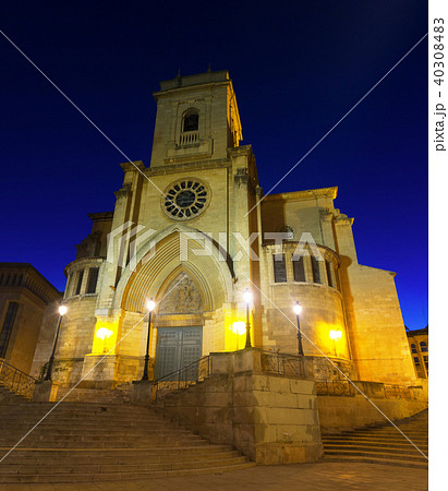 Evening view of Cathedral of San Juan de Albacete 40308483