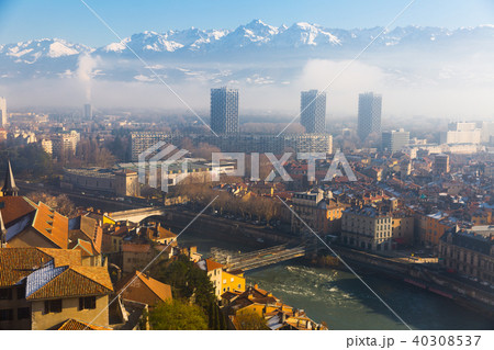 Grenoble under clouds 40308537