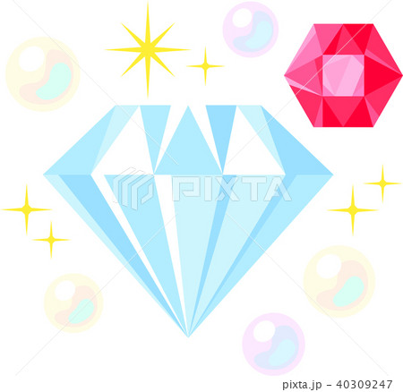 ダイヤモンド 宝石のイラスト素材