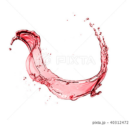 Red wine abstract splash shape on white background Red wine abstract splash shape on white background 40312472