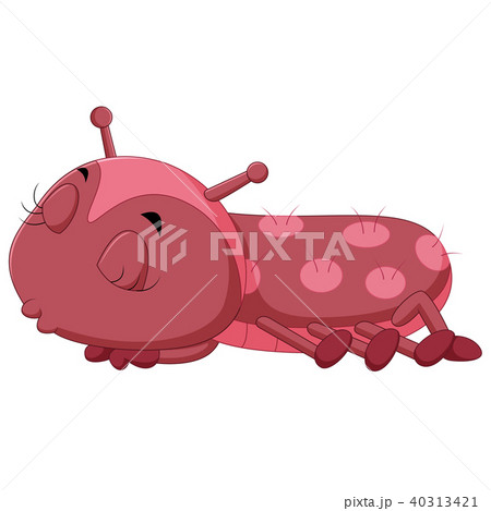 a red caterpillar cartoon a red caterpillar cartoon 40313421