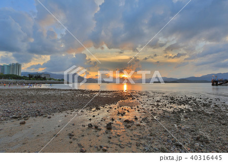 sunset of Coastline Ma On shan 40316445