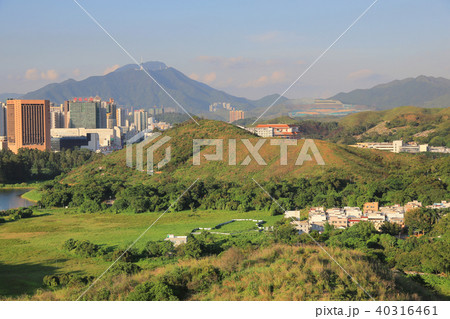 China's Shenzhen city from hong kong view 40316461