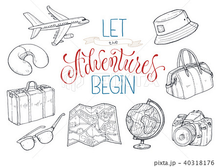 vector tourist objects 40318176