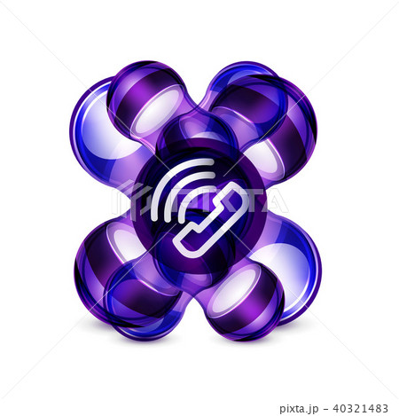 Phone support call center button 40321483