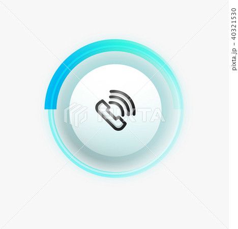 Phone button, call support idea, vector illustration 40321530